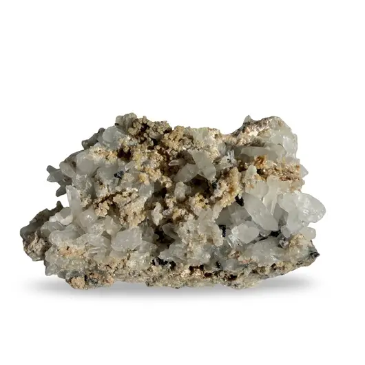 Floare de mina pentru colecție, cristal natural unicat, 68x40x24mm, 69g, cod F336