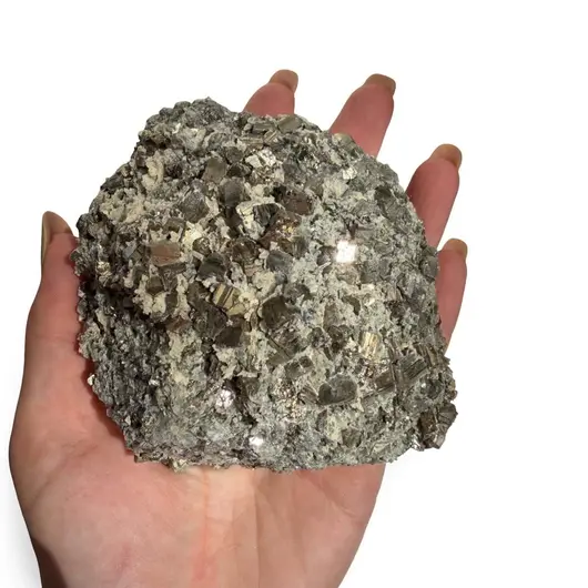Floare de mina pentru colecție, cristal natural unicat, 106x101x47mm, 715g, cod F406, imagine 2