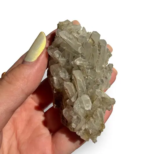 Floare de mina pentru colecție, cristal natural unicat, 71x40x40mm, 105g, cod F277, imagine 2