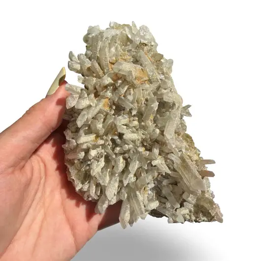 Floare de mina pentru colecție, cristal natural unicat, 128x78x37mm, 324g, cod F282, imagine 2