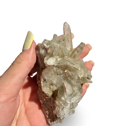 Floare de mina pentru colecție, cristal natural unicat, 78x48x42mm, 138g, cod F290, imagine 2