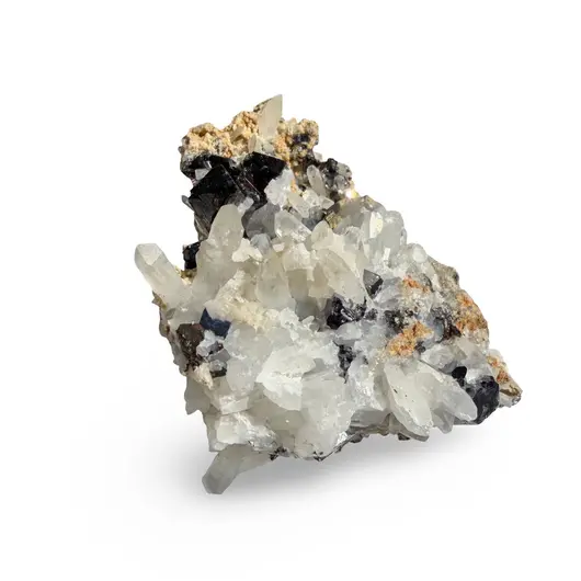 Floare de mina pentru colecție, cristal natural unicat, 75x52x53mm, 200g, cod F295