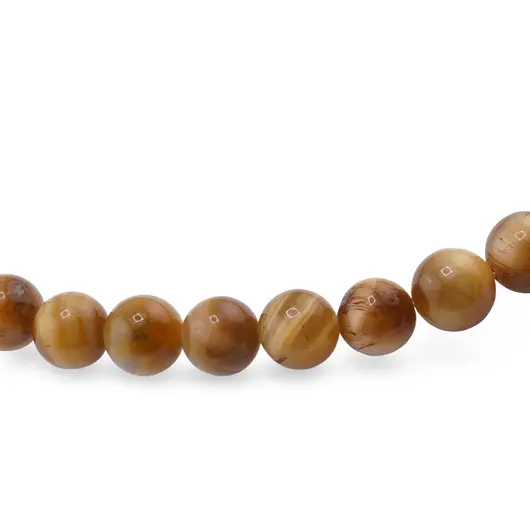 Sirag Ochi de tigru galben sfere 8mm, 39cm, imagine 2