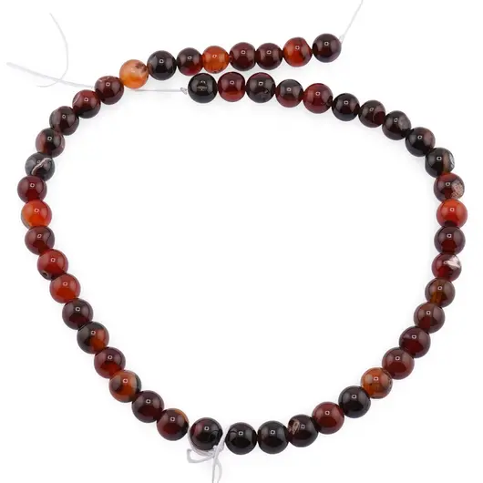 Sirag Agat carneolizat sfere 8mm, 38cm