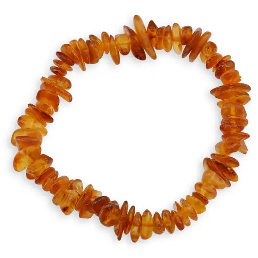 Bratara pe elastic cu Chihlimbar miere pietre chips 10-15mm