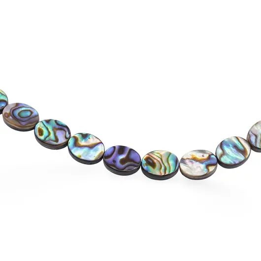 Sirag Scoica abalone oval 10mm, 40cm, imagine 2