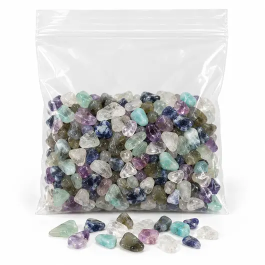 Mix cristale chips zodia Varsator, 5 pietre de 7-9 mm, 25 g, cu cartonas