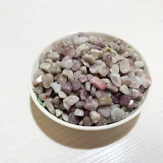Spartura de turmalina „Floare de prun”, pietre 7-9 mm, punga de 100 g