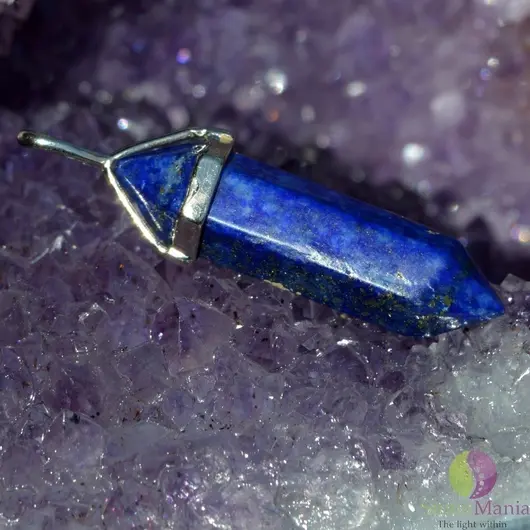 Pandantiv lapis lazuli dublu varf