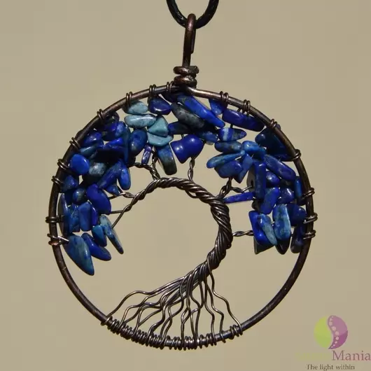 Pomul vietii lapis lazuli cu metal antichizat