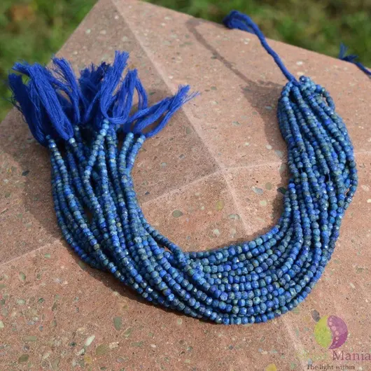 Sirag lapis lazuli discuri fatetate 4mm