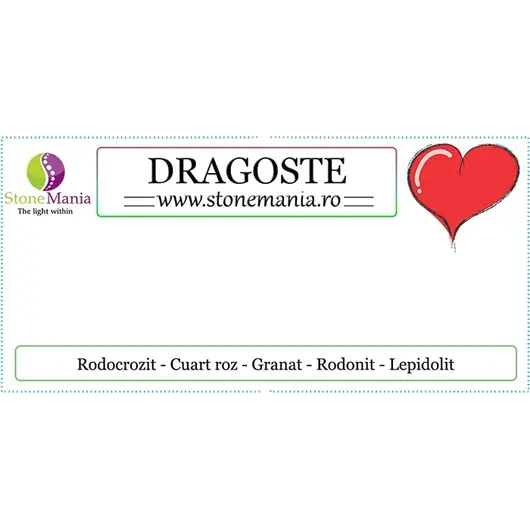 Bratara cristale pentru dragoste 6mm