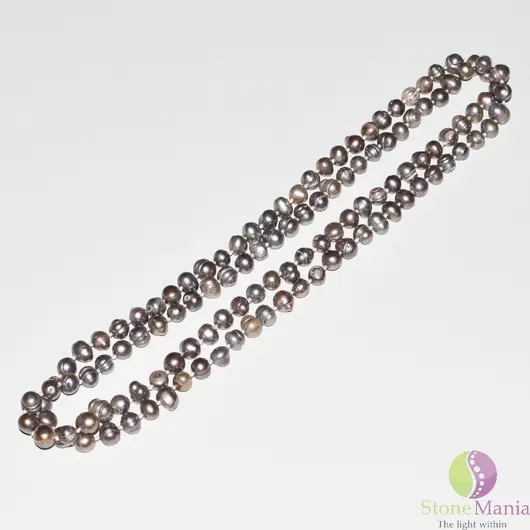Colier perle de cultura cu noduri 120cm M16
