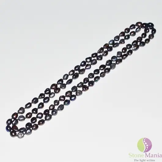 Colier perle de cultura cu noduri 120cm M17