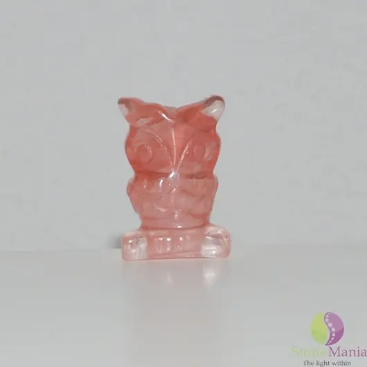 Bufnita cuart cherry figurina gravata 30mm
