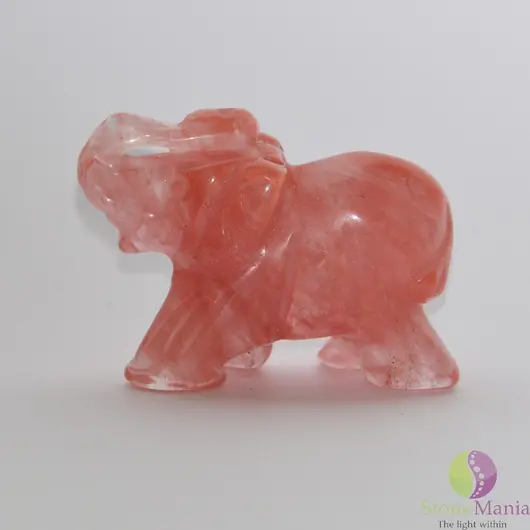 Elefant cuart cherry figurina gravata 45mm