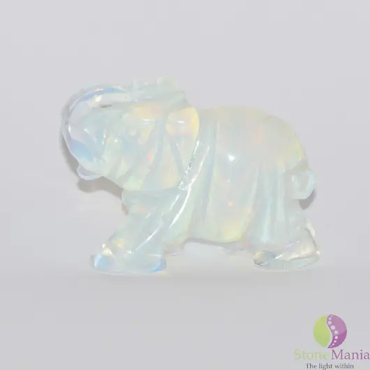 Elefant opalit figurina gravata 45mm