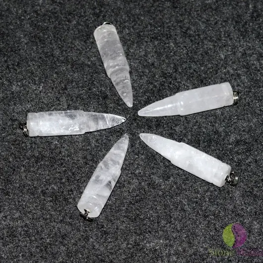 Pandantiv glont cristal de stanca 40mm