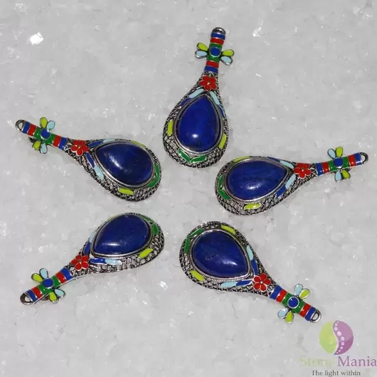Brosa / Pandantiv mandolina lapis lazuli