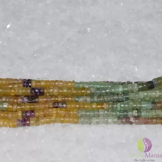 Sirag fluorit multicolor heishi 7mm, 37cm