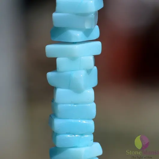 Sirag opal bleu patratele 6-7mm