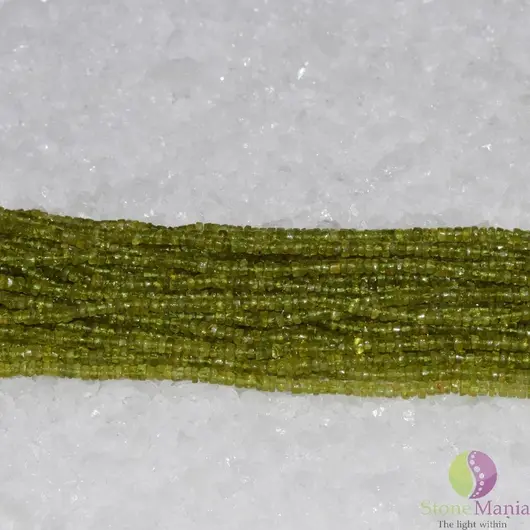 Sirag peridot heishi 4mm, 33cm