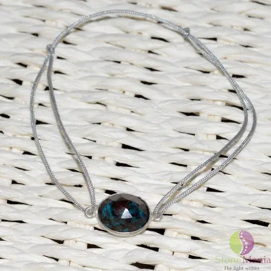 Bratara Therapy crisocola cu montura argint 925