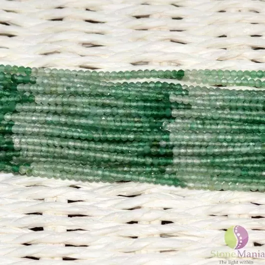 Sirag onix verde degrade pietre micro fatetate 2mm, 33cm