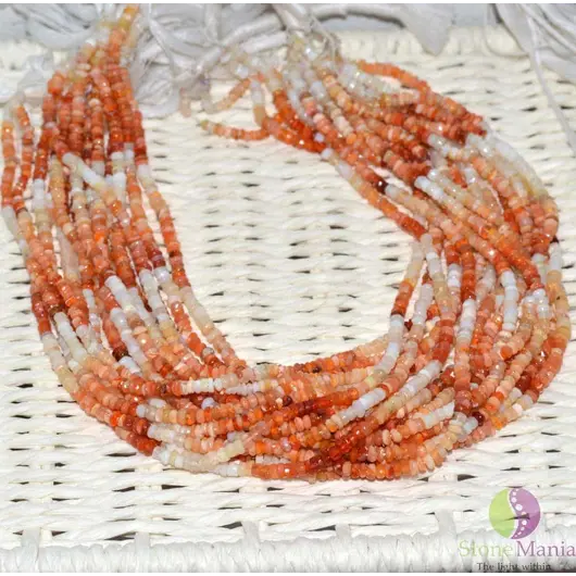 Sirag opal orange discuri fatetate 3-4mm, 34cm