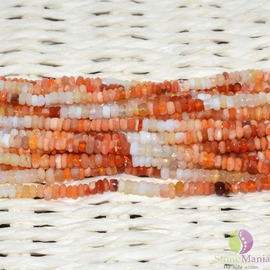 Sirag opal orange discuri fatetate 3-4mm, 34cm