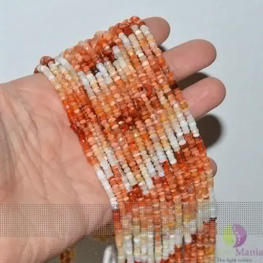 Sirag opal orange discuri fatetate 3-4mm, 34cm