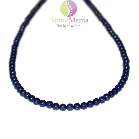 Colier lapis lazuli sfere 4mm