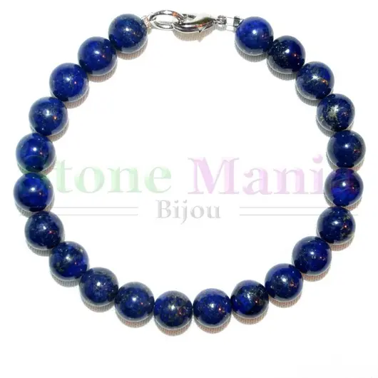 Bratara lapis lazuli sfere 8mm