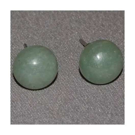 Cercei cu surub aventurin semisfere 8mm, model 2, imagine 6