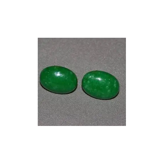 Cercei cu surub jad imperial oval