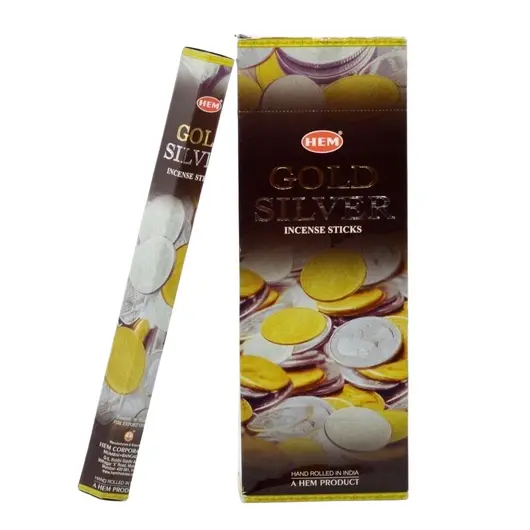Betisoare parfumate HEM Gold Silver 20 buc