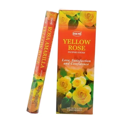 Betisoare parfumate HEM Yellow Rose 20 buc