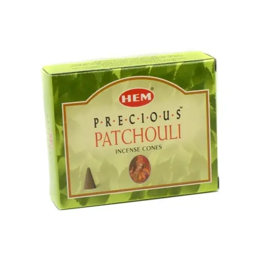 Conuri parfumate fumigatie HEM Precious Patchouli 10 buc, imagine 2