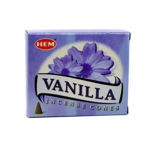 Conuri parfumate fumigatie HEM Vanilla 10 buc, imagine 2