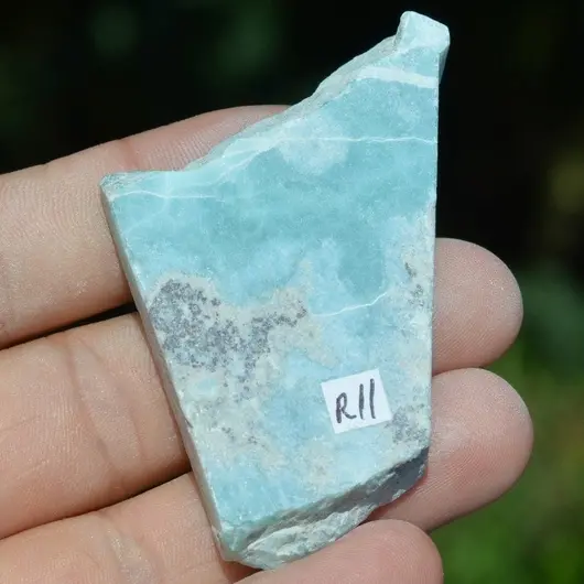 Larimar slefuit 59x43x8mm R11