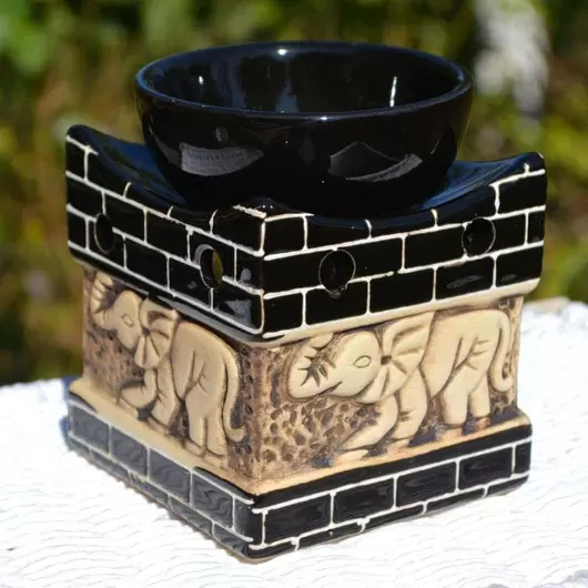 Vas aromaterapie din ceramica, elefant mare - model 2
