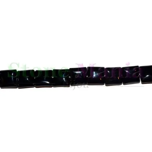 Colier onix negru patrat 13mm