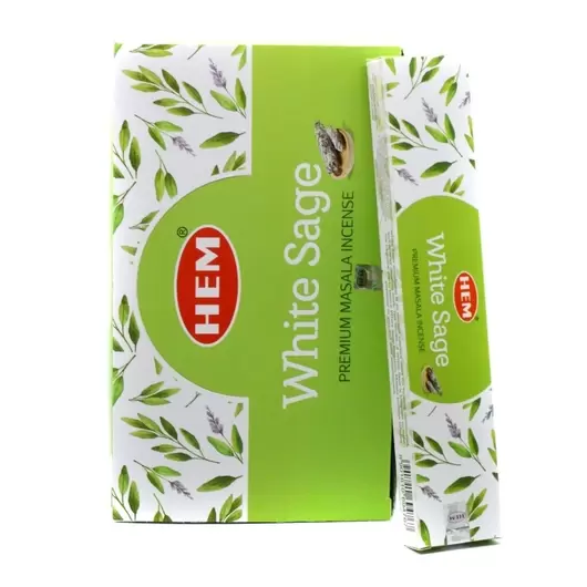 Betisoare parfumate HEM - White Sage 15g, Premium