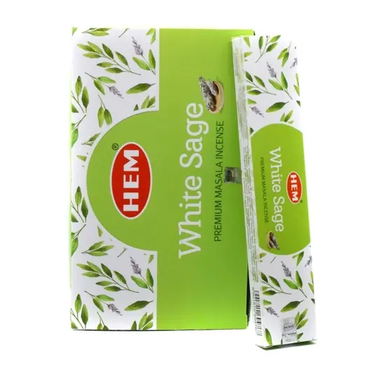 Betisoare parfumate HEM - White Sage 15g, Premium