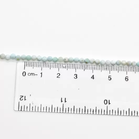 Sirag larimar pietre micro fatetate 3mm, 38cm