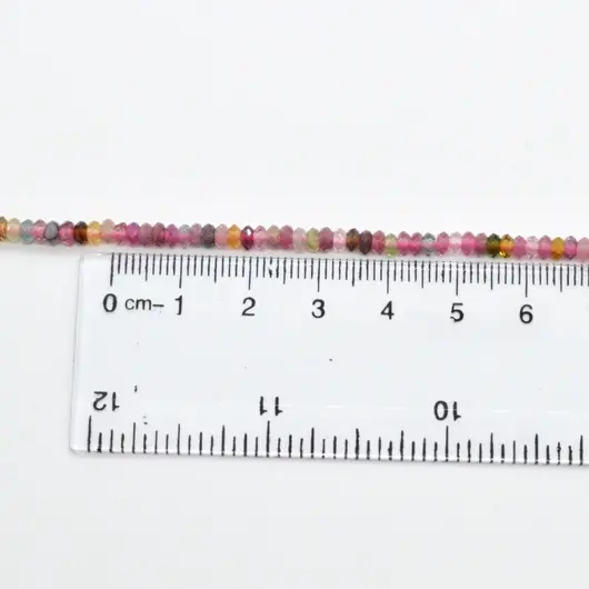 Sirag turmalina multicolor discuri micro fatetate 3,5mm, 38cm