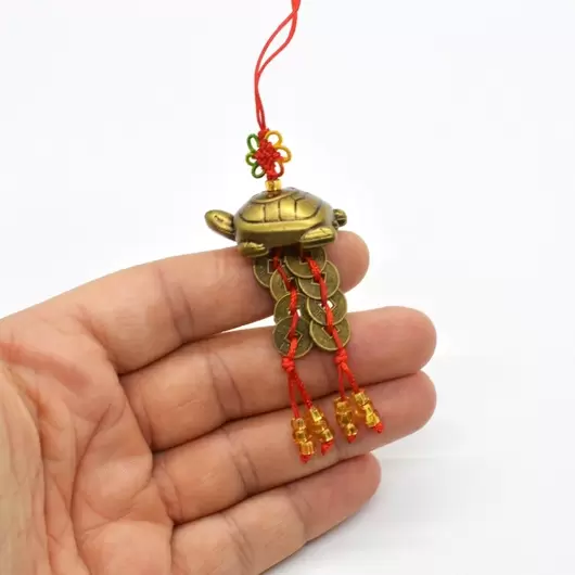 Amuleta canaf Feng Shui Broasca testoasa cu monede chinezesti