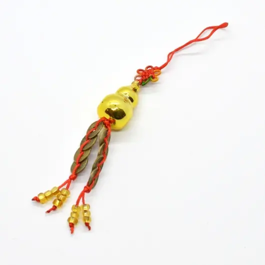 Amuleta canaf Feng Shui Wu Lou cu monede chinezesti