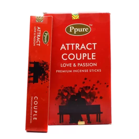 Betisoare parfumate Ppure Nag Champa Attract Couple 15g
