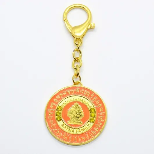 Breloc amuleta Ratnasambhava Buddha 2019 - portocaliu